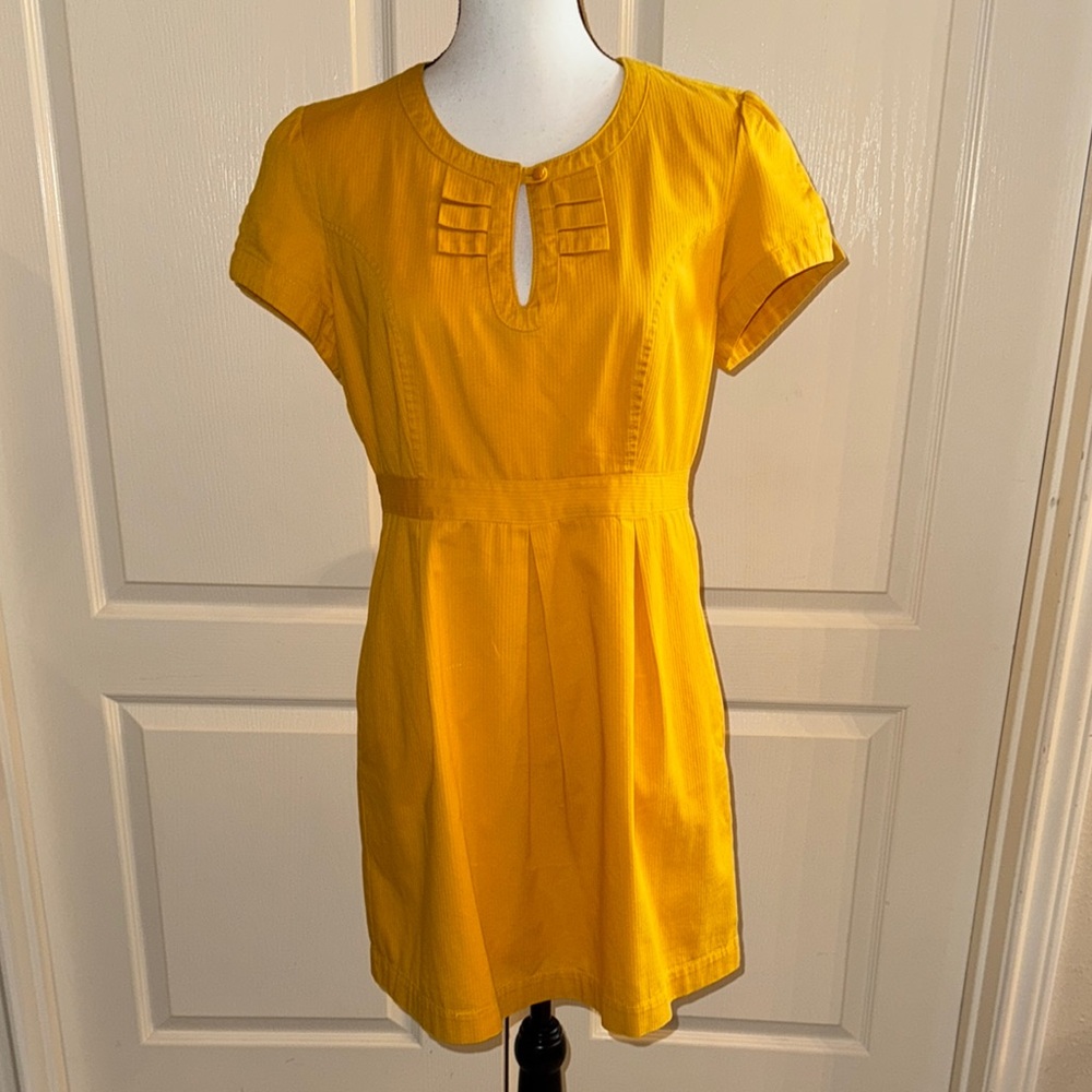 JUNIORS - Yellow Flutter Sleeve Sundress - Size Large